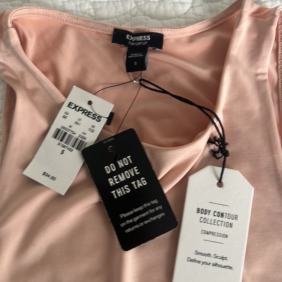 Express compression body contour high neck thong bodysuit - Picture 2 of 4